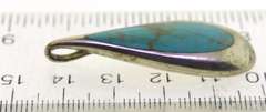 Vintage Sterling Silver Turquoise Pendant