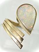 Exciting 14K Designer Opal Ring