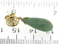 Fabulous Green Jade Dangle Earrings
