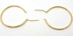 Elegant 14KT Yellow Gold Hoop Earrings