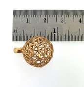 Cool 14kt Abstract Ball Pendant