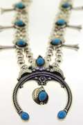 Sterling Silver Native American Turquoise Necklace