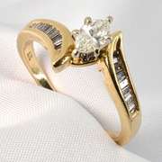 Marquise 1/4 carat Diamond Engagement Ring
