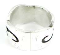 Men's Wide Solid Sterling Carved Ring, 12