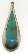 Vintage Sterling Silver Turquoise Pendant
