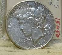 1923-S Peace Dollar almost Uncirculated