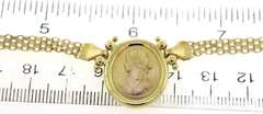 Charming Yellow Gold Cameo Necklace