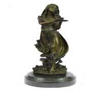 Art Deco by Italian Artist Mavchi Mother Nature Bronze Sculpture