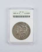 EF40 1889-CC Morgan Silver Dollar - Graded ANACS