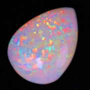 Stunning 7.28ct snow white pinfire Welo Opal