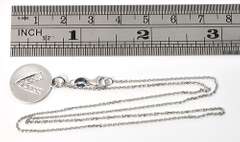 Diamond "V" Pendant Necklace in 14K White Gold