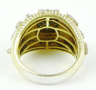 Stellar Sterling Vermeil Blue & White Diamond Ring, 9