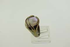 Sterling Silver Oval Shaped Aquamarine Ring