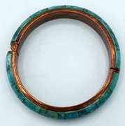 Vintage Cupper and Turquoise Bangel