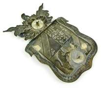 Large Early Latin Italian Victory Hat Badge