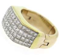 Majestic Princess Cut Invisible Set Ring