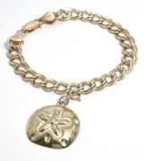 Sterling Charm Bracelet with a Sand Dollar