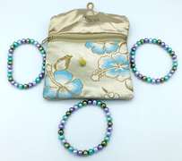 Bracelet Trio with Fancy Clutch