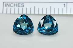 Stunning London Blue Topaz Pair - 4.79 cts.