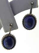 Sterling Silver Lapis Dangle Earrings