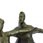 Ice Skating Bronze Sculpture