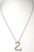 Sterling Silver Open Heart Pendant & Chain