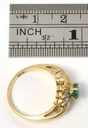 Pleasing Emerald & Diamond Ring