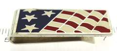 Tiffany & Co Enamel American Flag Money Clip