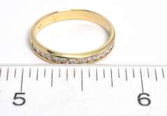 Channel Set Diamond Band Ring, 14KT