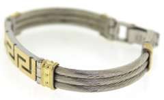 Greek Key & Cable Style Bracelet