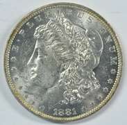 Scarce BU 1881-O/O Morgan Silver Dollar