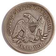 1858  Seated Half Dollar
