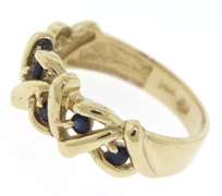 Beautiful Sapphire Accent Woven Ring