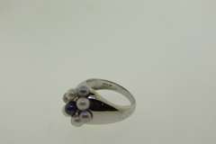Sterling Silver Oval Shaped Aquamarine Ring