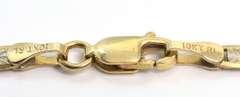Tri-Color Gold Mariner Link Necklace