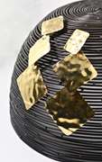 Wonderful 14K Hammered Gold Dangle Earrings