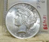 1922 Peace Dollar almost Uncirculated