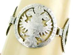 Fantastic 1780 Austrian Sterling Coin Bracelet