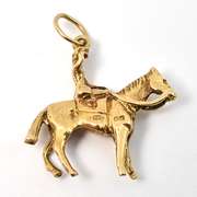 Cute 14k Riding Charm