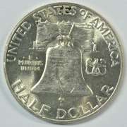 Choice BU 1948-P Franklin Half Dollar. FBL