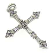 Lot of 4 Sterling Silver Cross Pendants