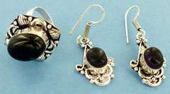 Silver and Natural Stone