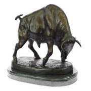 Stock Market Bull Bronze Sculpture