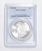 MS62 1879-O Morgan Silver Dollar - Graded PCGS