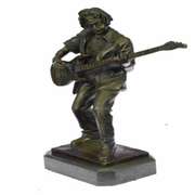 Rick James Guitar Player Bronze Sculpture
