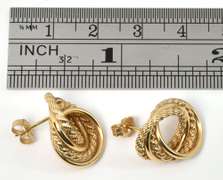 Easy to Wear Swirl Post Earrings