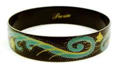 Arcadia Enameled Bangle Bracelet