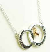 Contemporary Sterling Sentiment Necklace