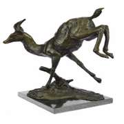 Male Deer Stag Wildlife Edition Bronze Statue