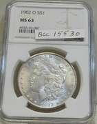 1902-O Morgan Dol NGC MS-63